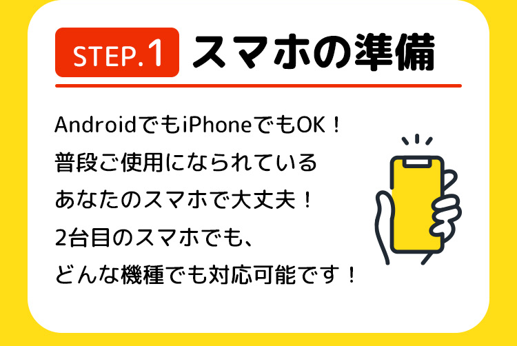 スマホの準備