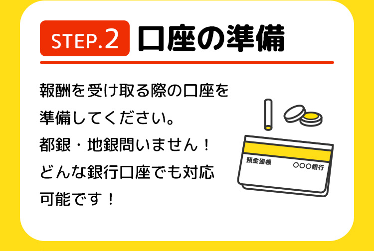 口座の準備